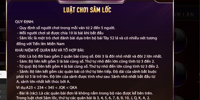 Luật chơi Sâm lốc Sunwin20 đổi thưởng dễ hiểu