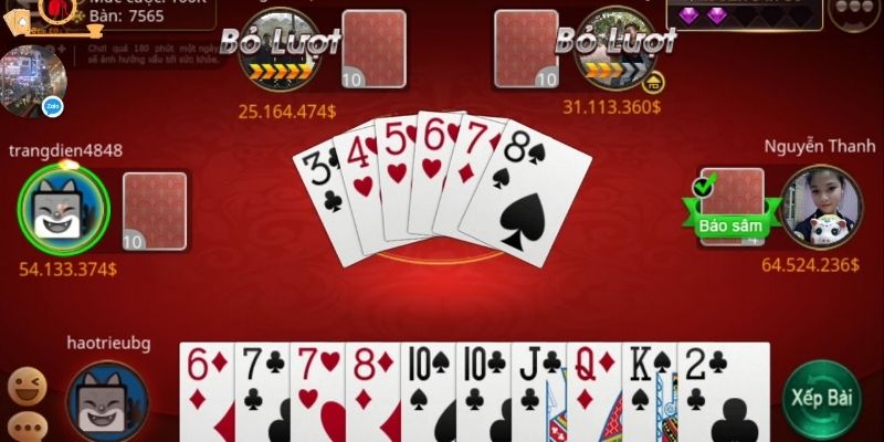 Thuật ngữ game bài Sâm lốc thường xuất hiện