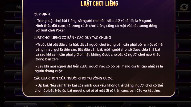 Luật lệ game mà hội viên cần hiểu rõ